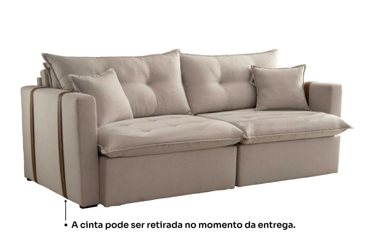 Sofá Cama Retrátil 1,80m Grécia r76 - Foto 2
