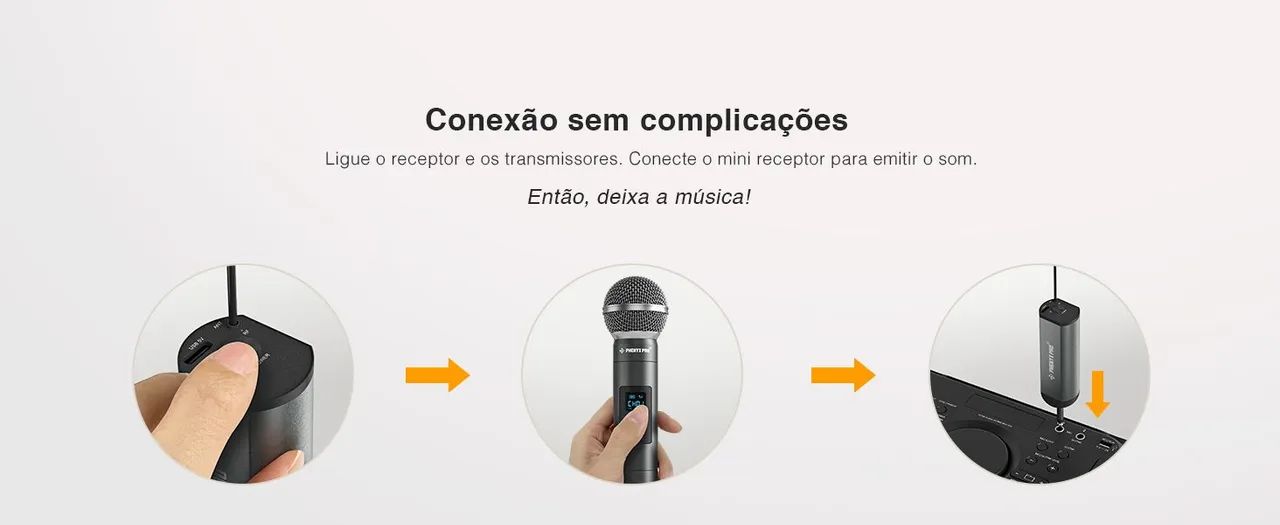 Sistema de microfone sem fio portátil digital duplo  PDP-2-2H Phenyx Pro - Foto 3