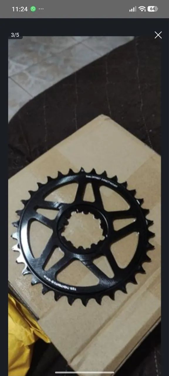 Coroa gxp linha Sram da Zrace 32 34 e 36 dentes zero na caixa  - Foto 3