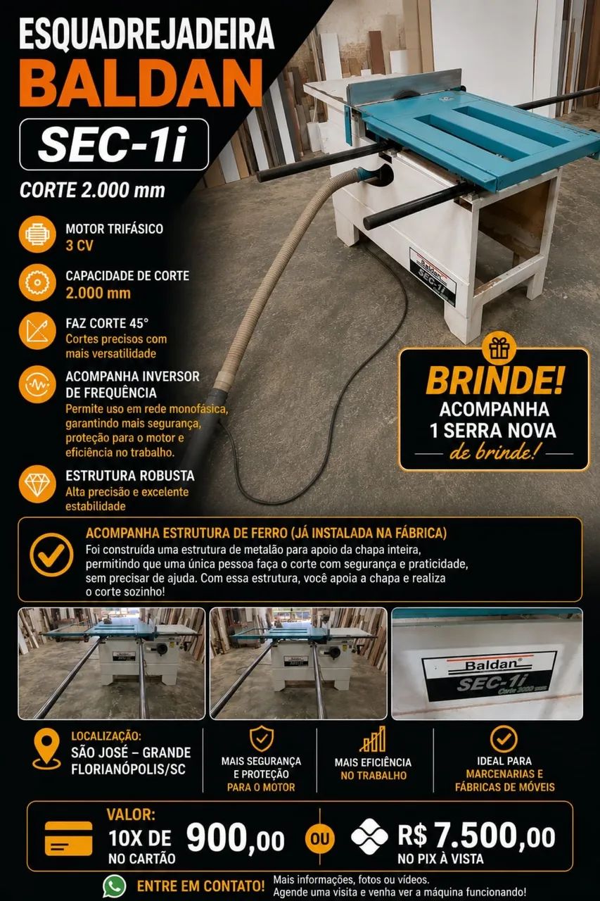 Esquadrejadeira baldan