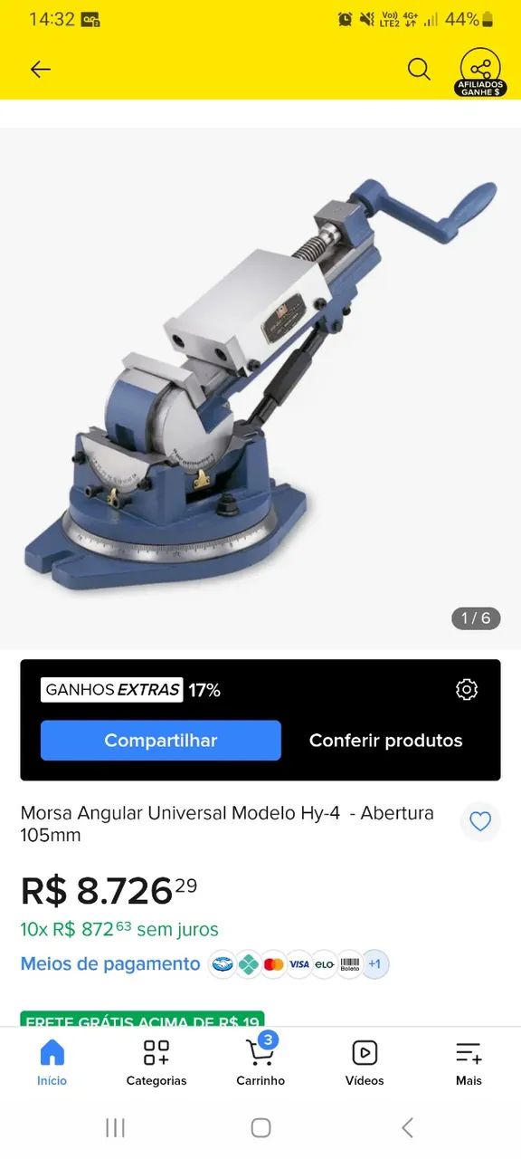 Morça angular pra venda 