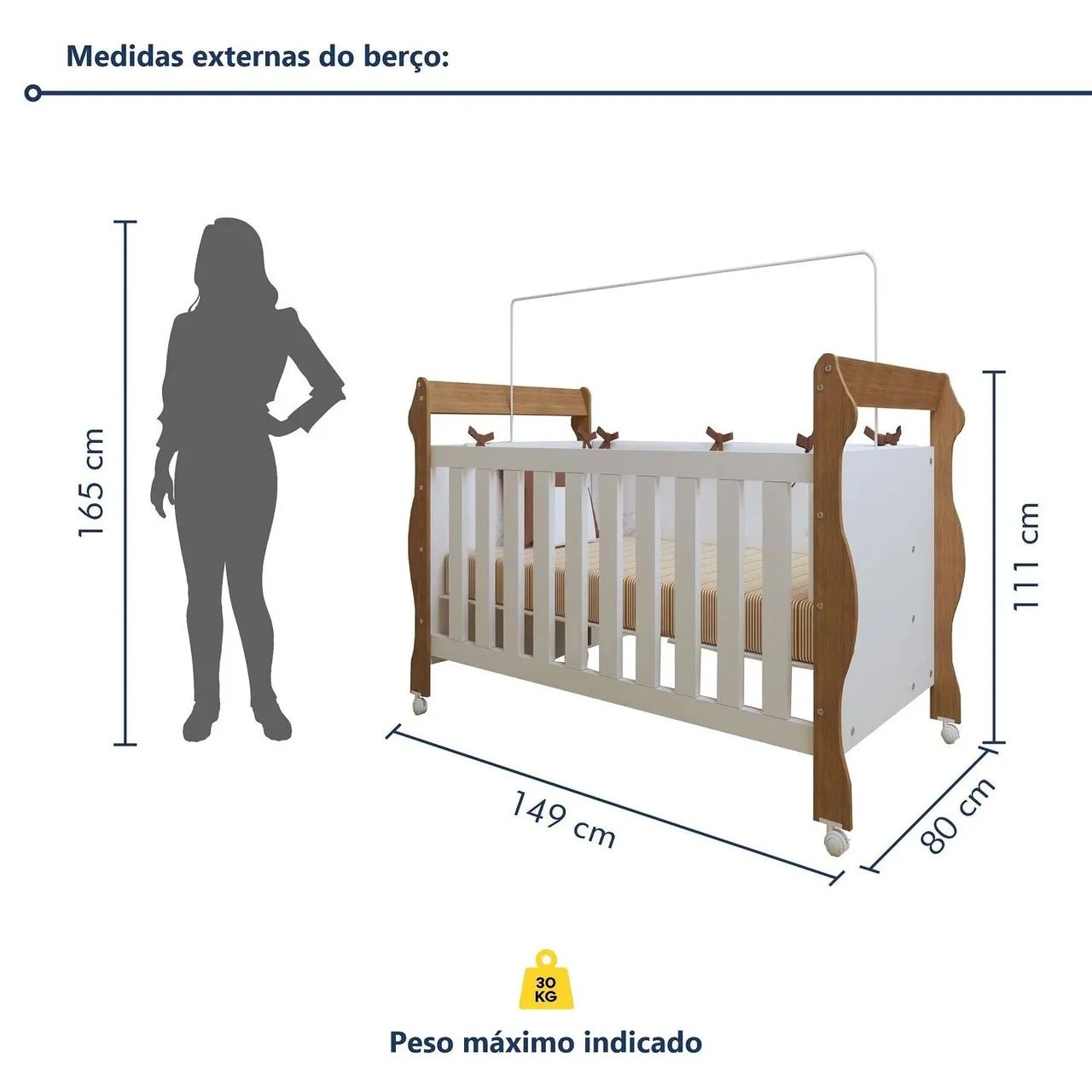 Berço Infantil Mini Cama Novo - Solicite Catálogo  - Foto 2