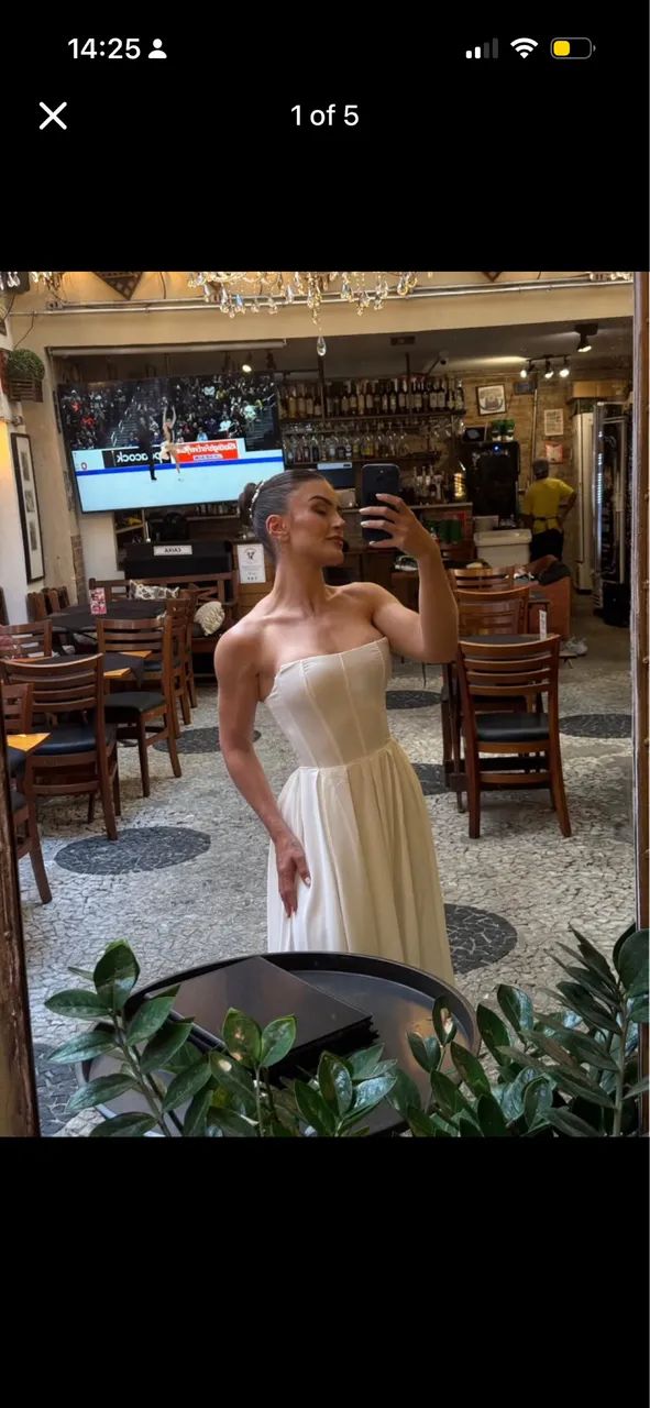 vestido noiva midi branco - Foto 3
