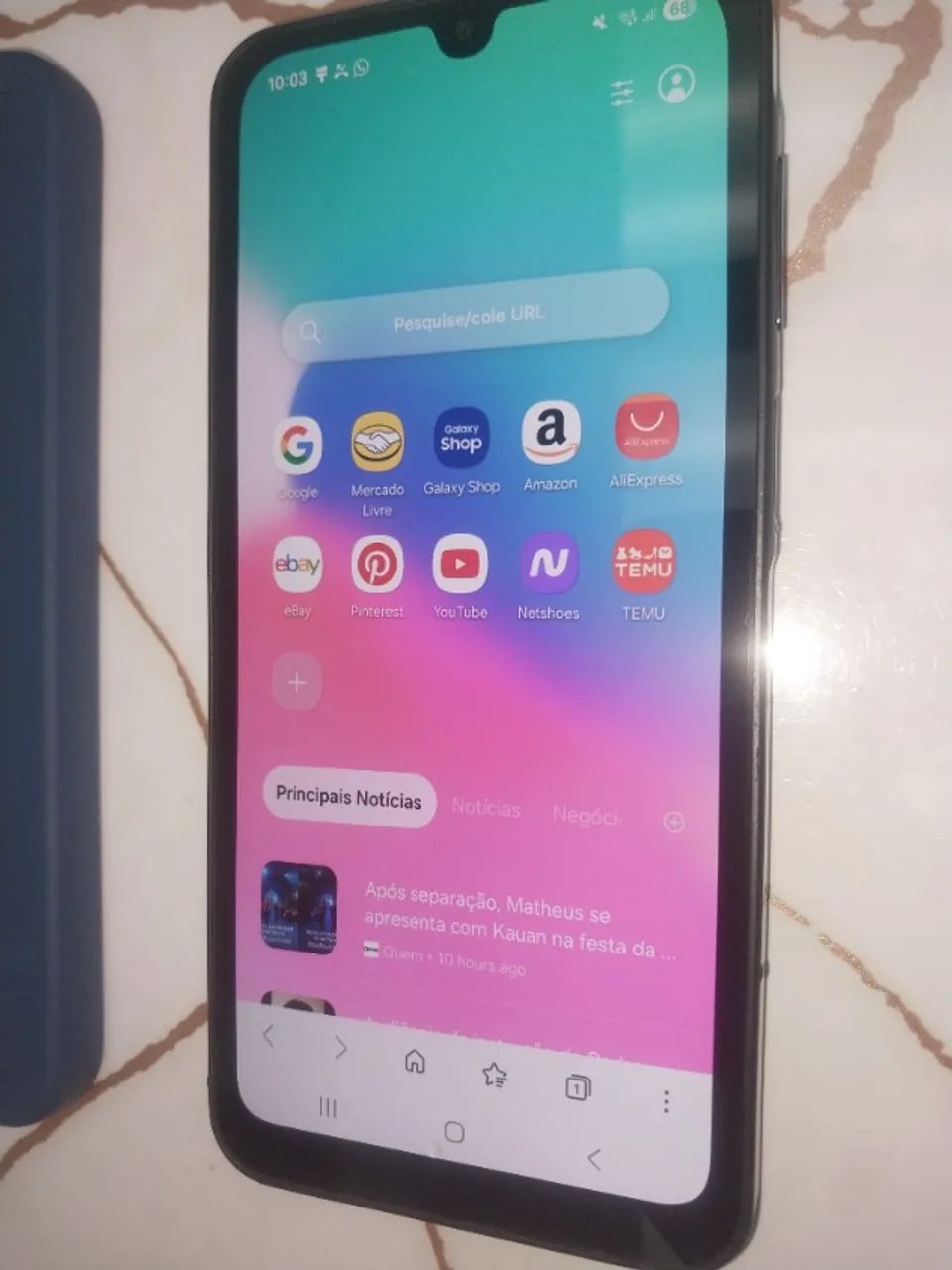 Smartphone Celular Samsung Galaxy A16 Câmera Tripla 50MP, Tela 6.7" cor Preta com capa - Foto 4