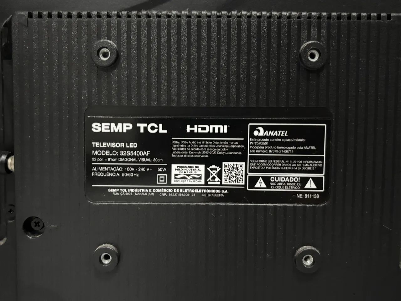 Smart TV TCL LED 32 Polegadas com defeito - Foto 3