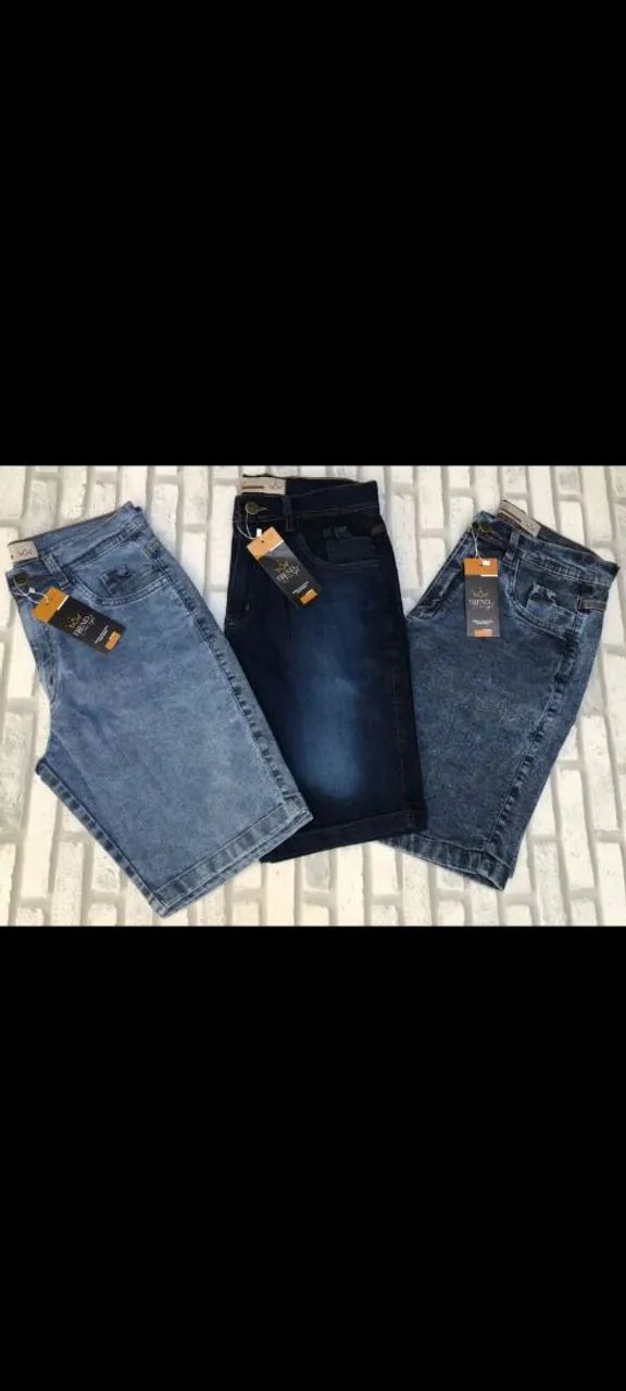 Bermuda masculina jeans disponível atacado e varejo 