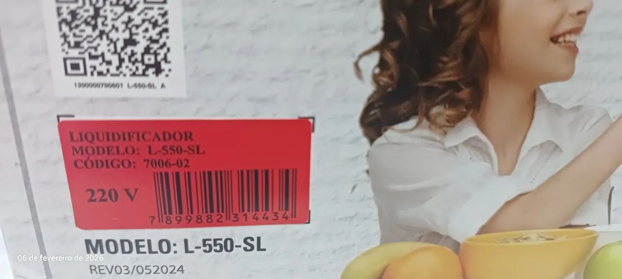 Liquidificador Mondial Special Line L-550-SL 2 Velocidades 550W Branco - 220v - Foto 3