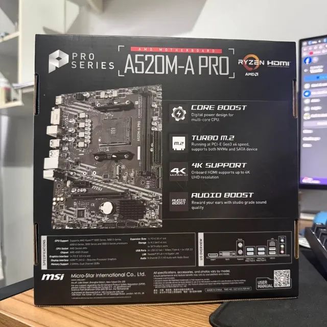 Placa mae 520 MSI pro am4 - Foto 2