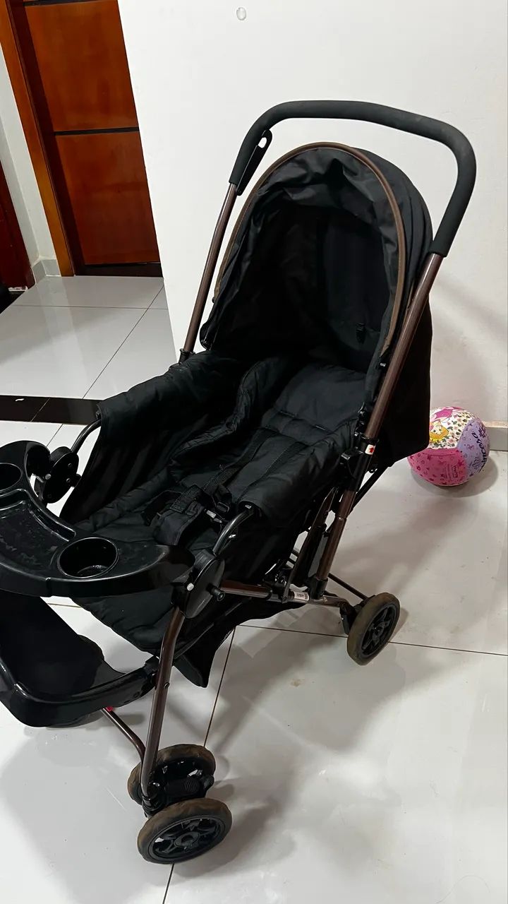 Carrinho de bebê e bebê conforto  - Foto 4