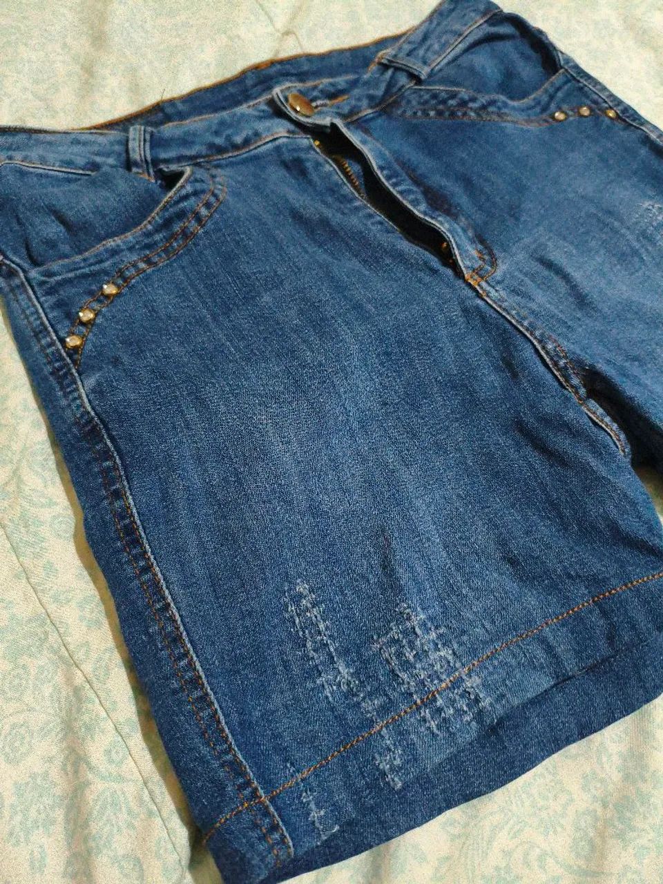 Bermuda feminina jeans 42 - Foto 3
