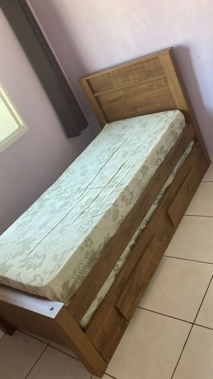 Cama com auxiliar com colchões  - Foto 3