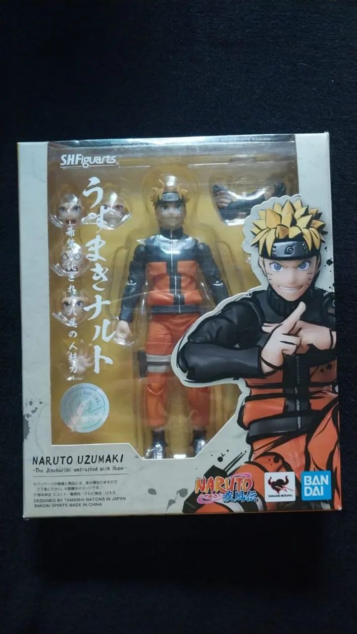 Naruto Uzumaki Shippuden SH Figuarts 3.0 NA CAIXA COM TUDO