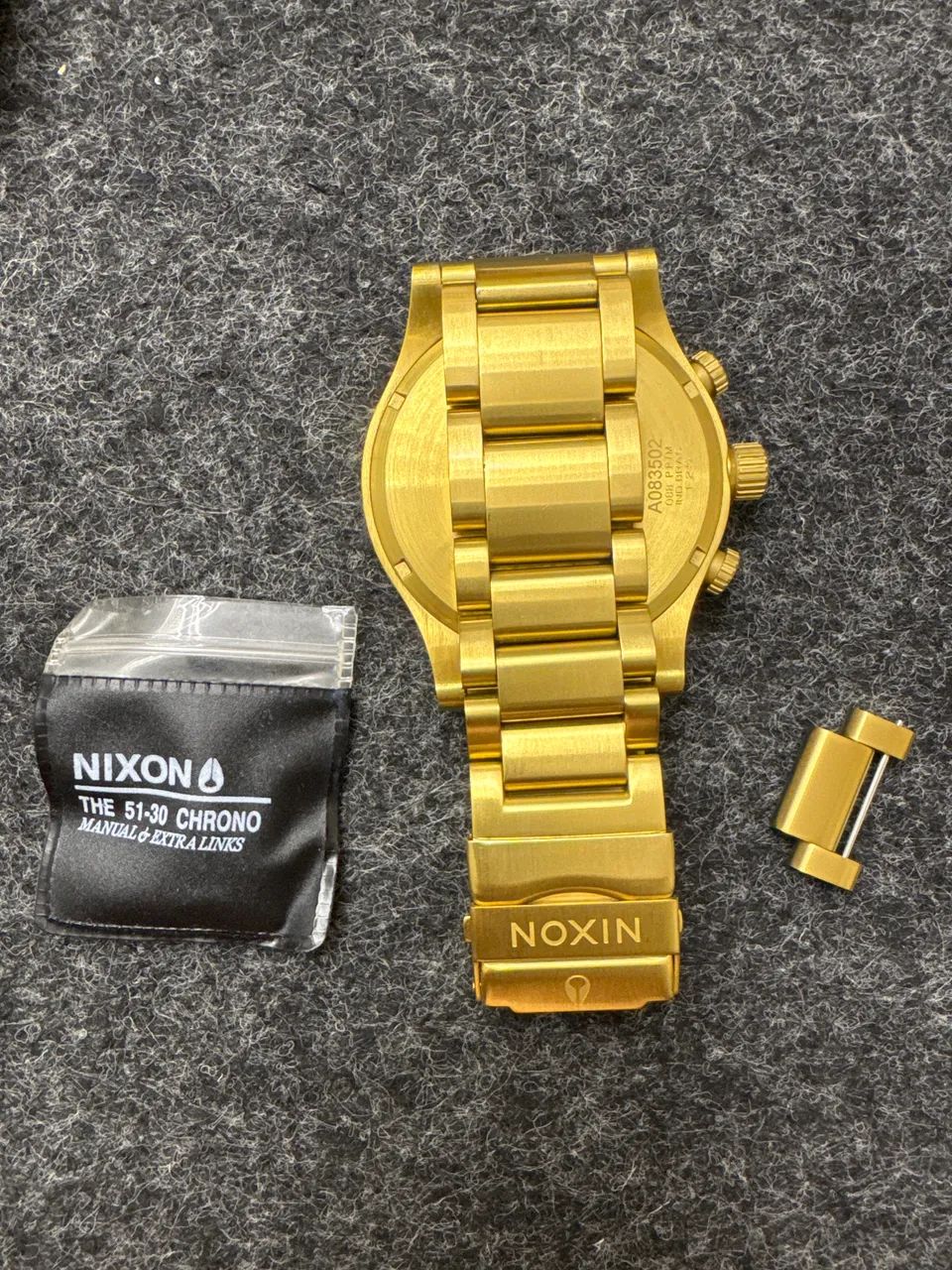 Relógio Nixon 51-30 Chrono All Gold - Impecável + Elo Extra - Foto 2