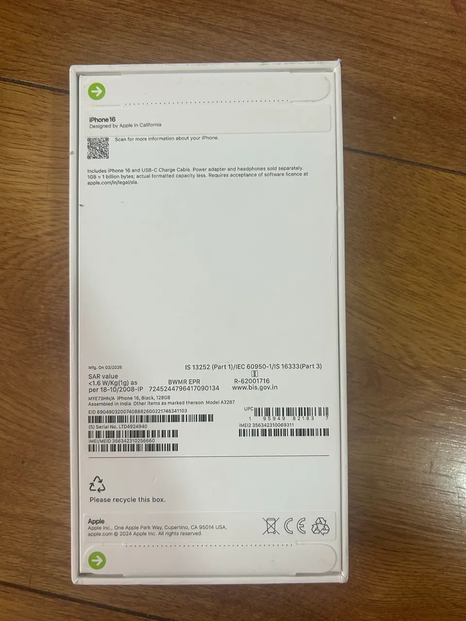 Vende-se  celular Iphone 16 novo - Foto 2