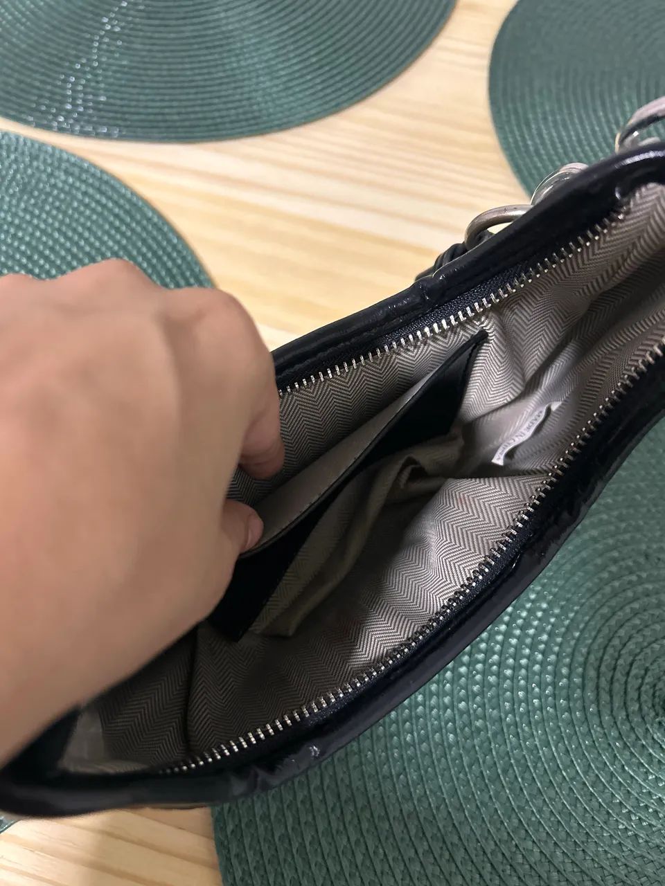 Bolsa de couro sintético