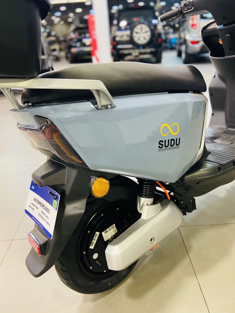 Scooter elétrica Sudu A5 cinza - Foto 5