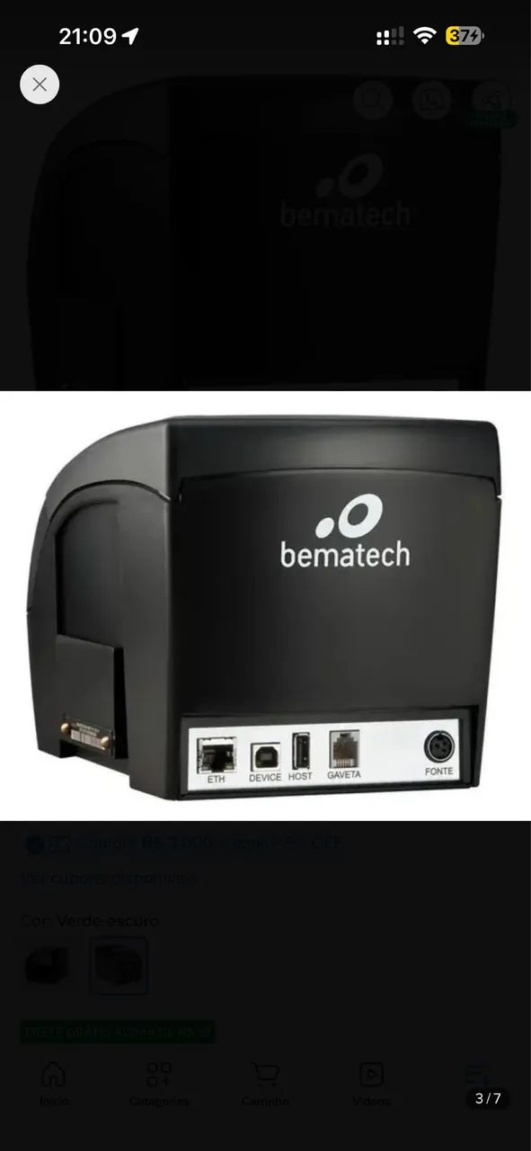 Impressora térmica de cupom Bematech Hp- 4200 - Foto 3