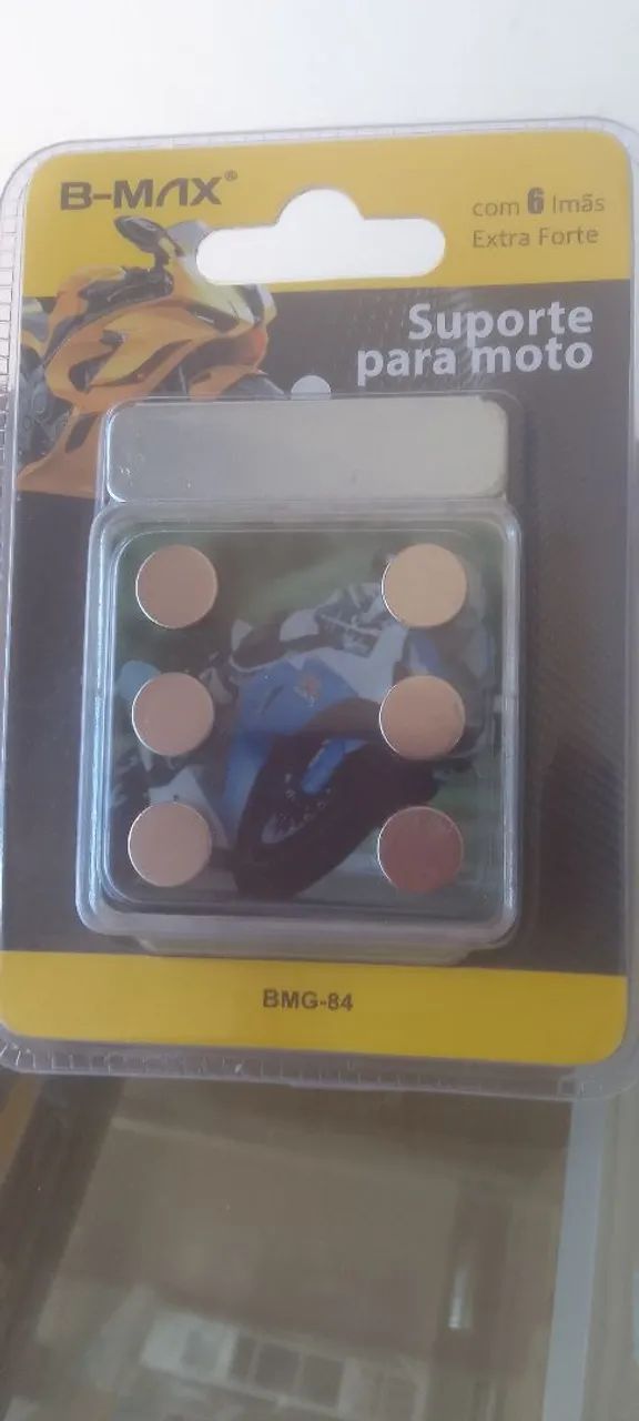 Suporte de celular para moto com 6 imãs extra forte