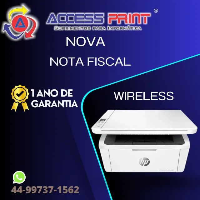 impressora multifuncional laser hp wireless m141 w nova 1 ano de garantia  - Foto 2