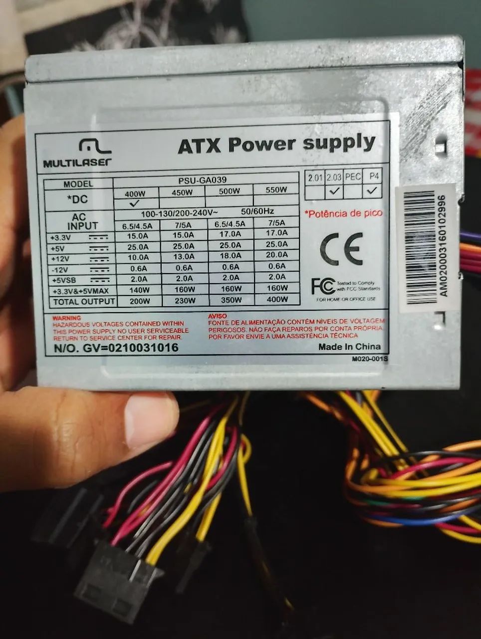 fonte ATX bivolt 400w - Foto 4