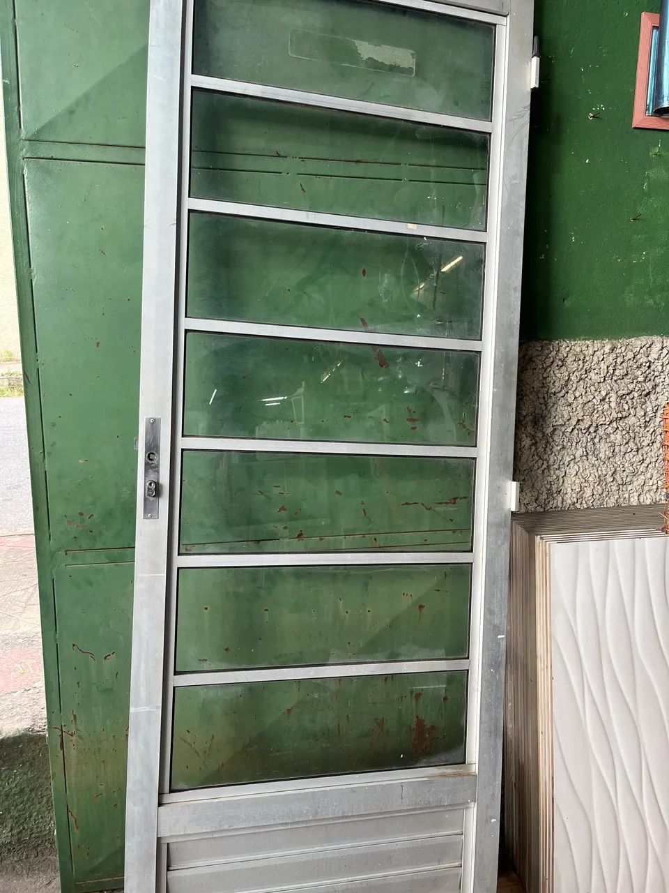 Porta de Alumínio com Vidro 