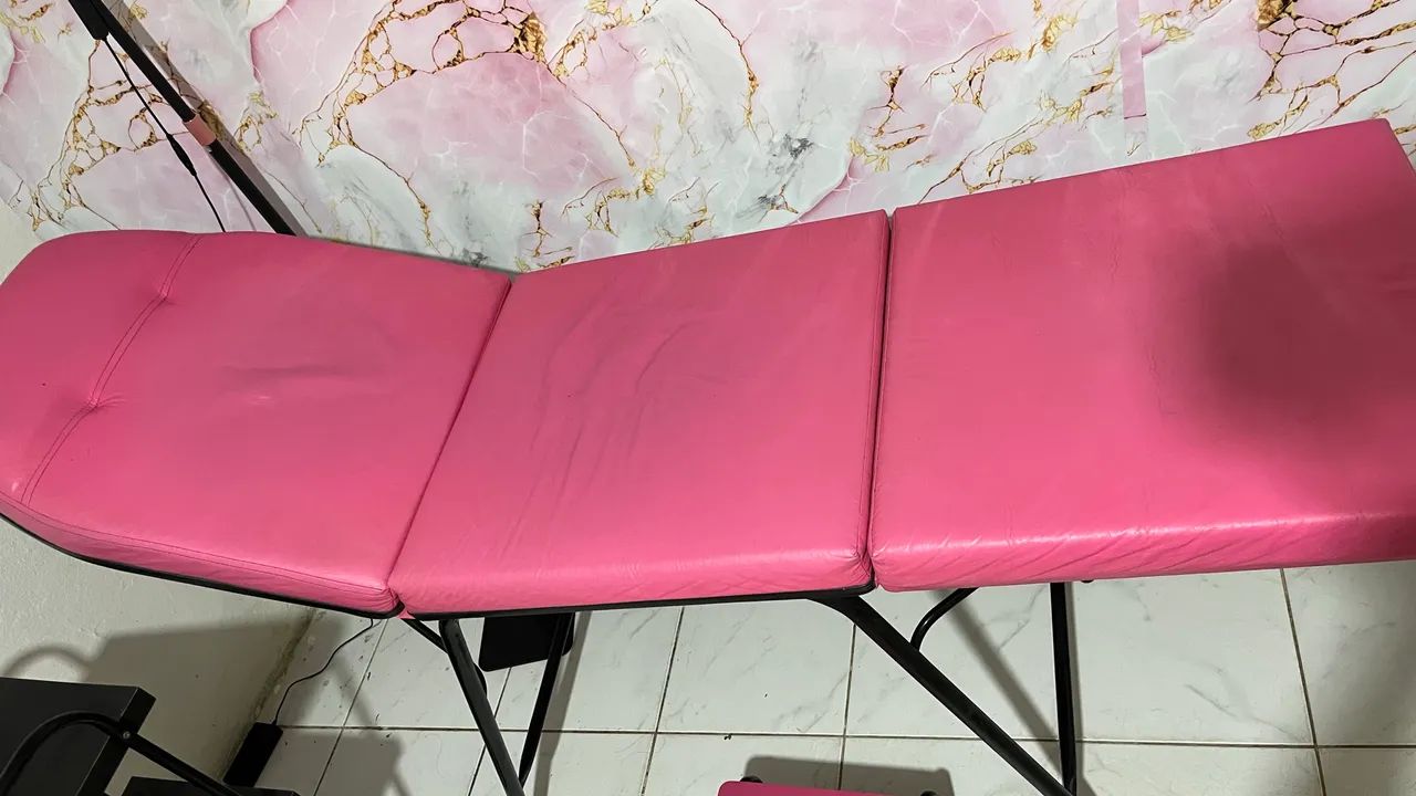 Maca de estética+ carrinho+escada - Foto 3