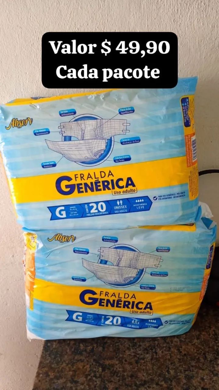 Fralda geriátrica 