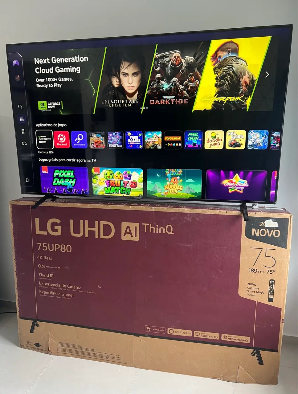 (PEGO TV MENOR) SMART TV 75 Polegadas 4K UHD LG  - Foto 3