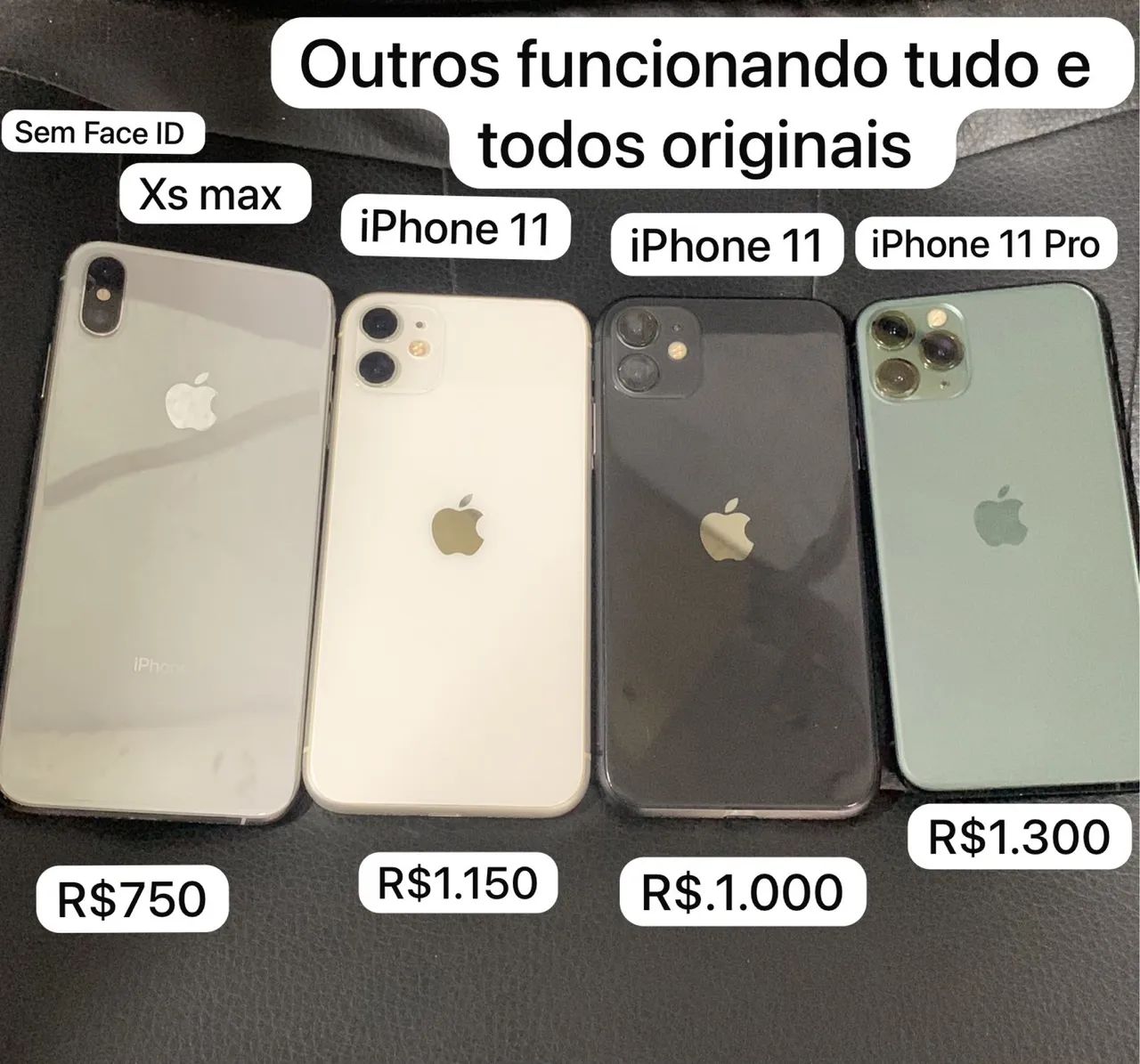 iPhone cada um um valor vendo todos 