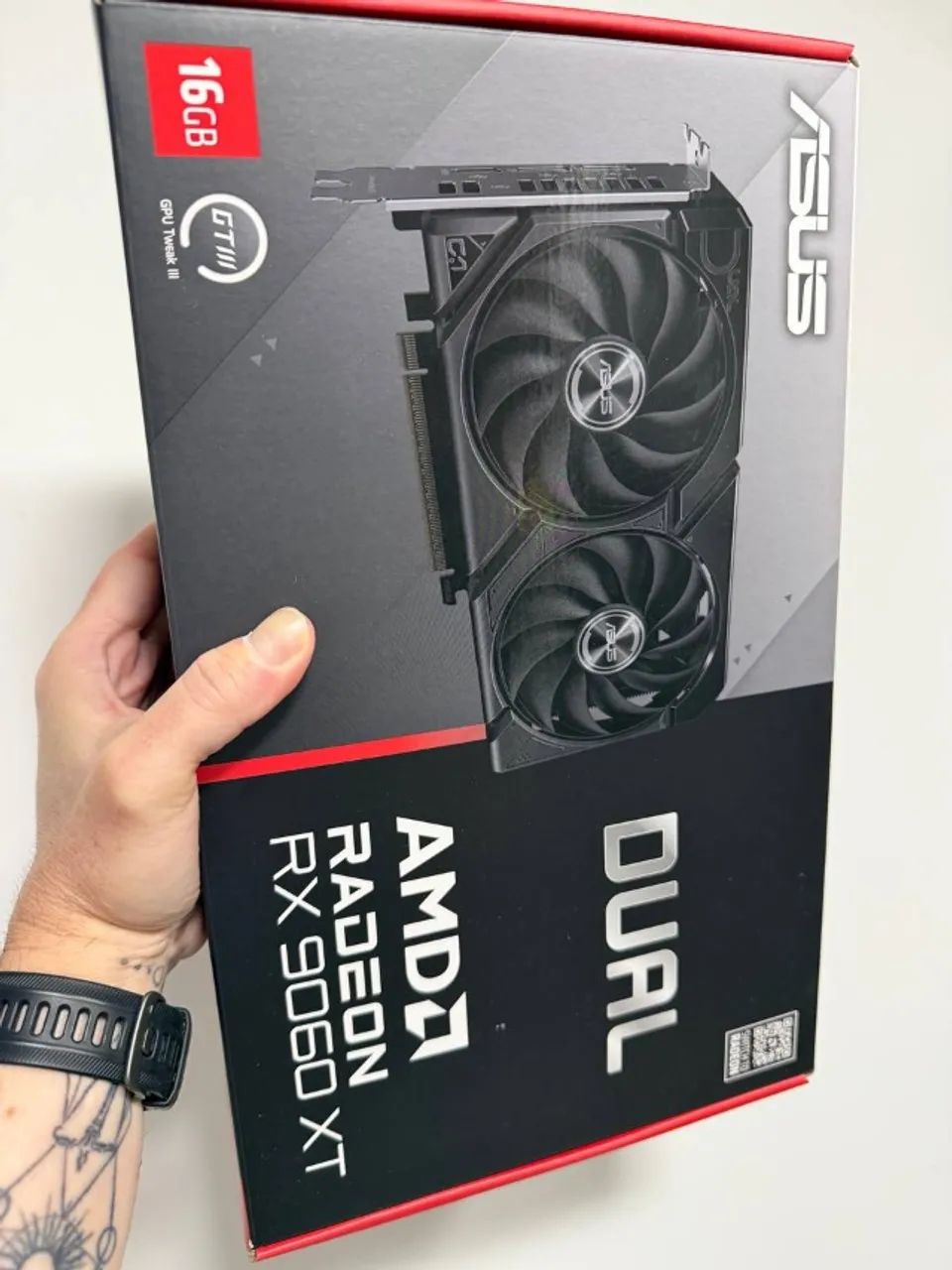 Placa de Vídeo AMD Rx 9060xt 16Gb Asus Dual Fan - @LJCEletro - Foto 3