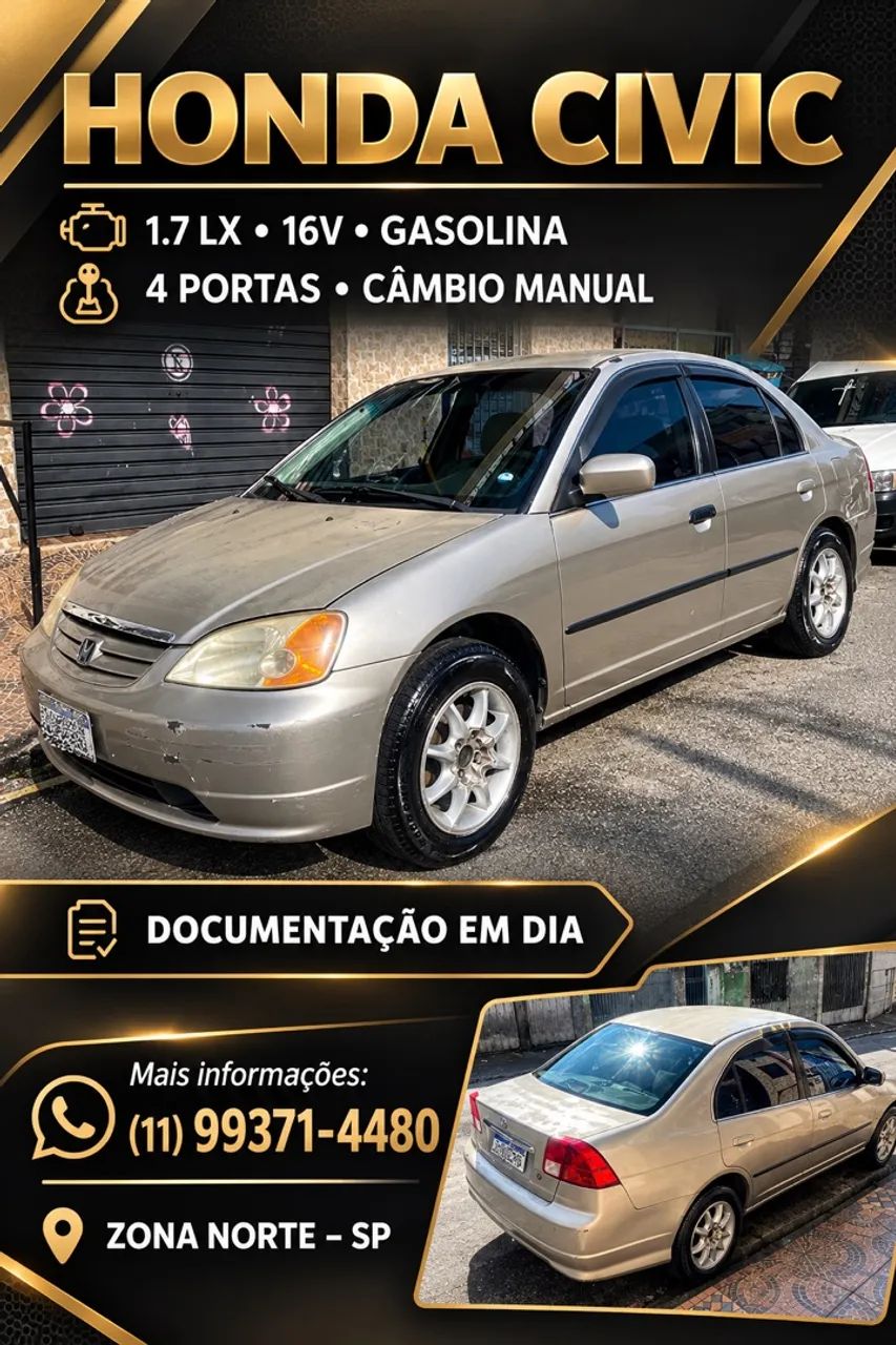 Honda Civic LX 1.7 MT 2002