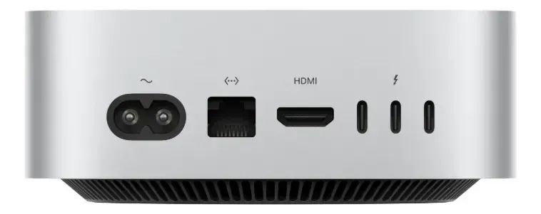 Mini PC Apple Chip M4 Mac 16GB de RAM 256GB 10cpu 10gpu Prateada bivolt - Foto 3