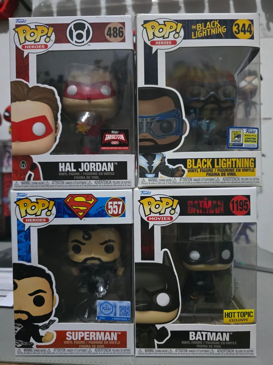 Funko Pop! Dc Batman Superman Hal Jordan Black Lightning