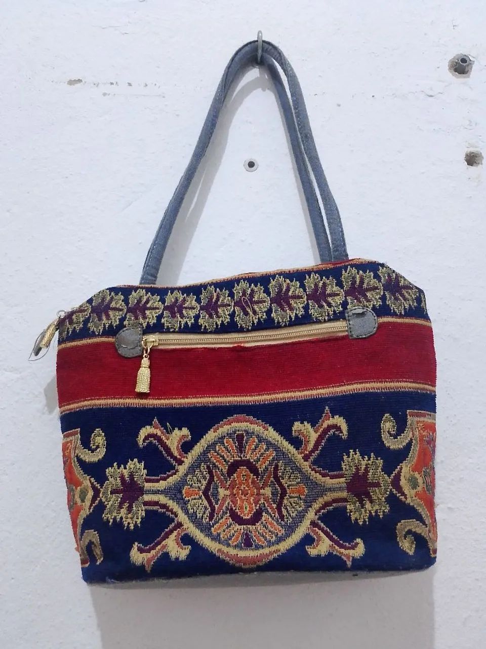 Bolsa de tecido jacquard persa - Foto 2