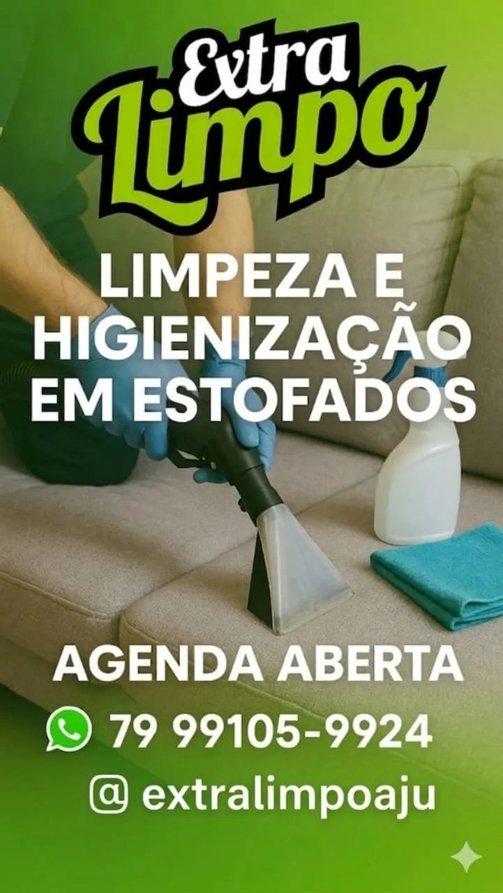 Limpeza e higienização de estofados 