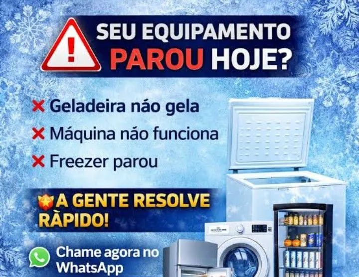 Conserto de geladeira e máquina de lavar 