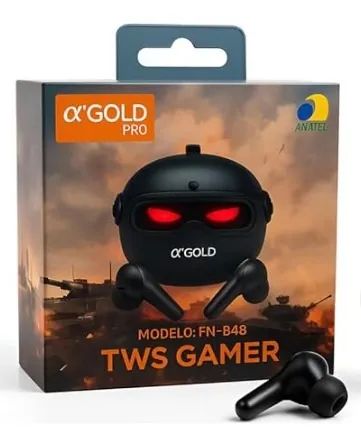 Fone Bluetooth Gamer TWS - Bluetooth 5.4- Redução de Ruído - Foto 4