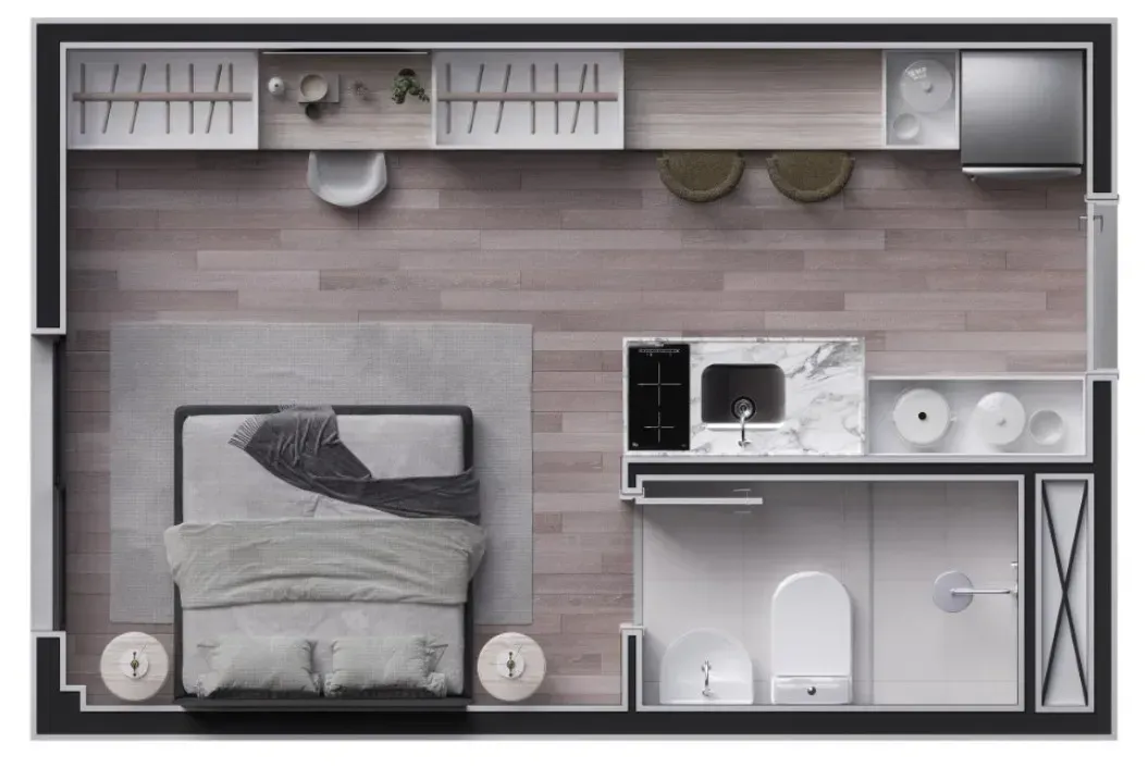 PLANTA 20m²
