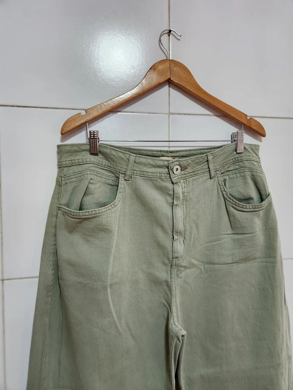 Calca jeans wide leg 48  - Foto 2
