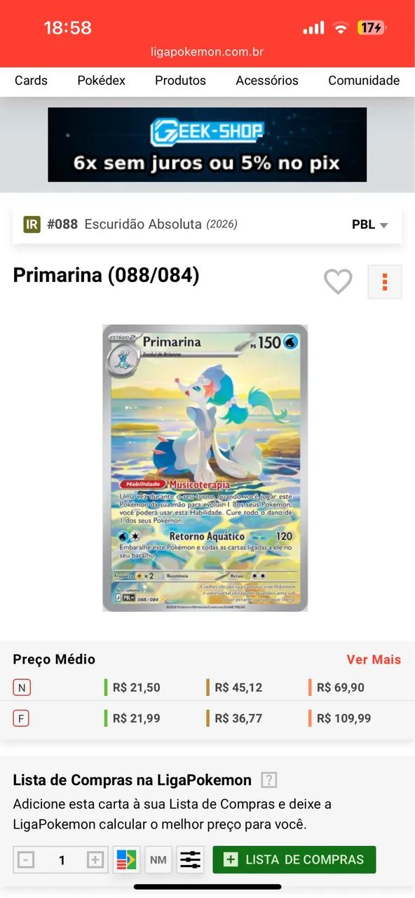 Cartas Pokémon ( escuro absoluto) TCG  - Foto 3