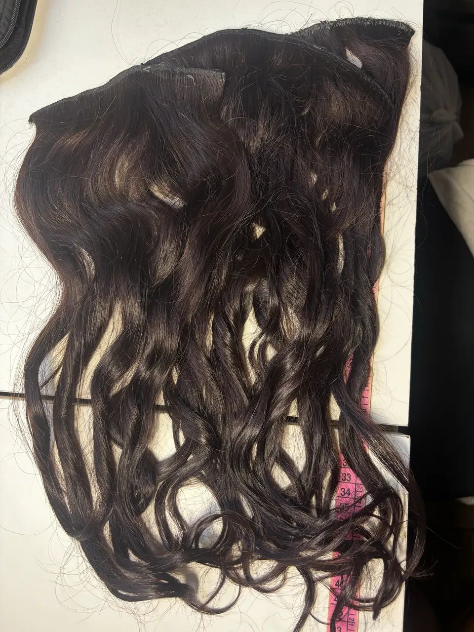 3 telas de cabelo humano 50 cm