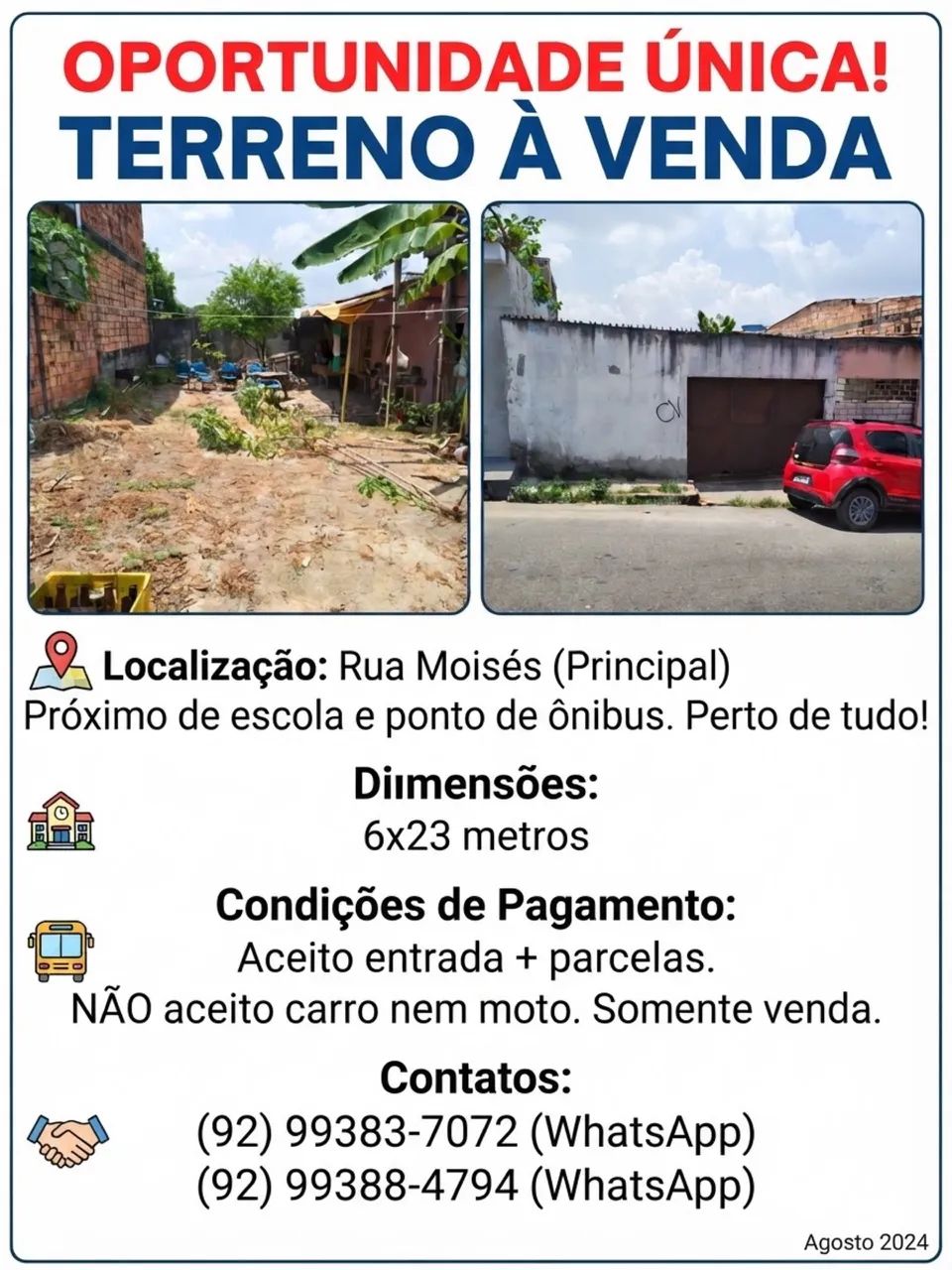 Terreno na colônia terra nova 