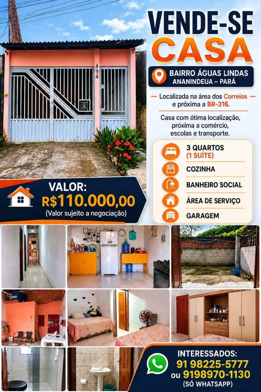 Casa a venda pronta para morar