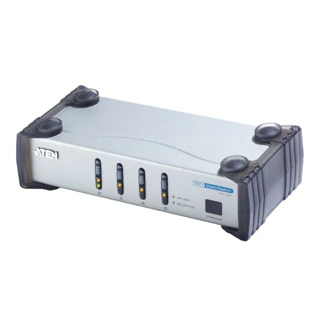 Switch De Video Dvi Com Audio (R/L) Resolução (1920 x 1200) 4 X 1 / VS461