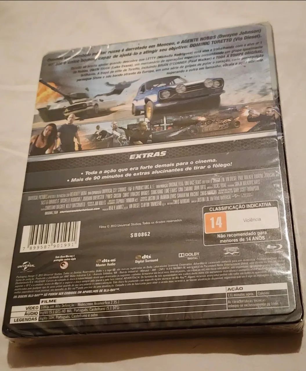 Blu Ray Steelbook Velozes e Furiosos 6 dublado lacrado  - Foto 2