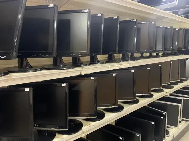 Lote com 10 Monitor Lcd 17 Polegadas Quadrado Diversas Marcas E Modelos
