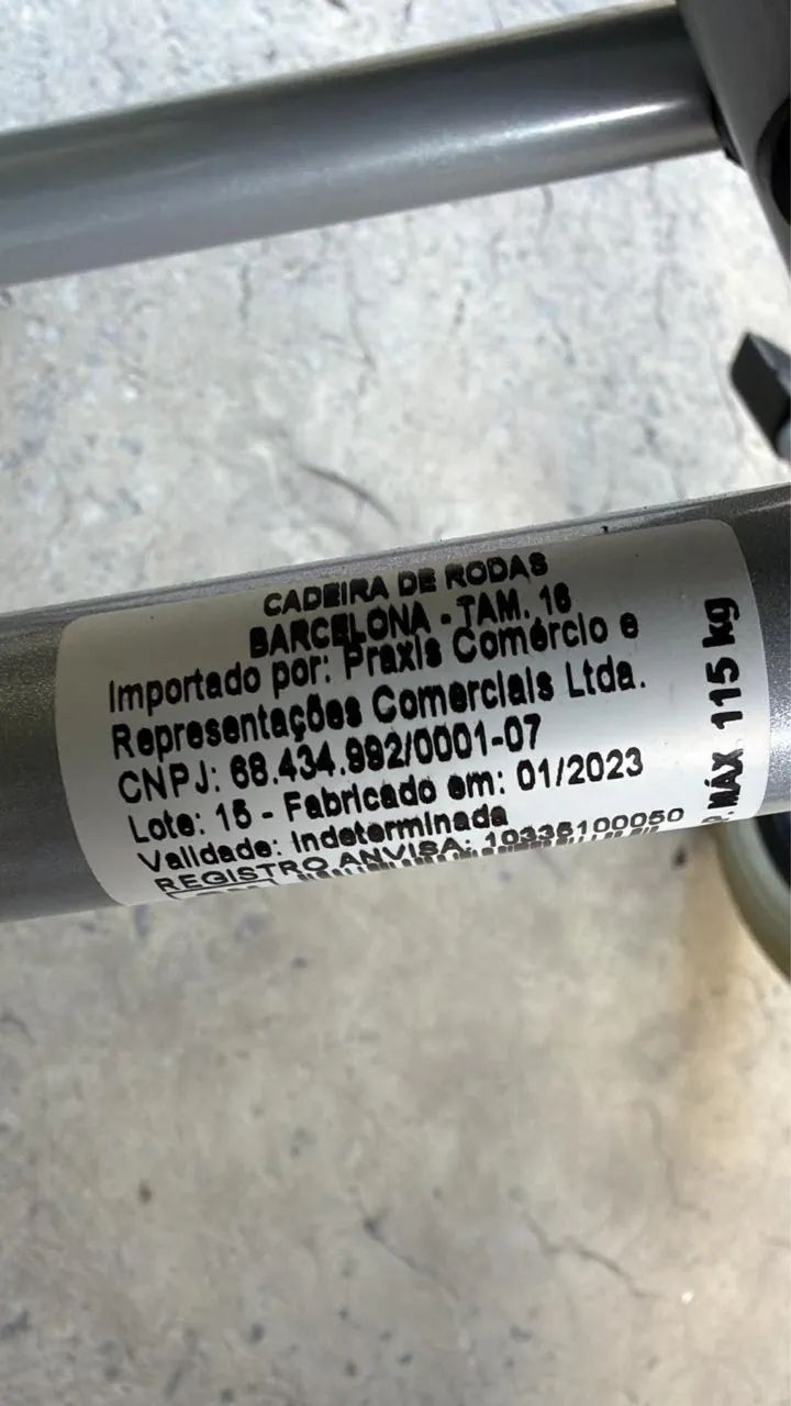 Cadeira Rodas PRAXIS Heavy Duty