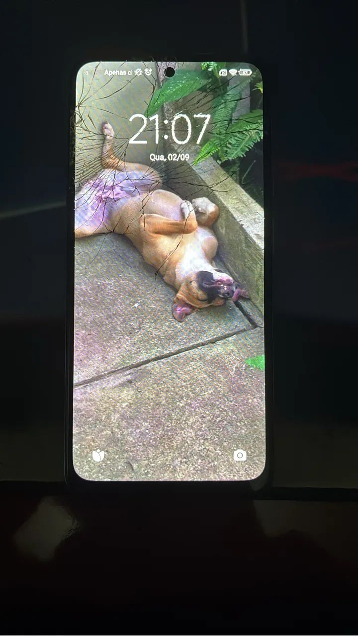 Redmi note 10S 128G - tela trincada  - Foto 2