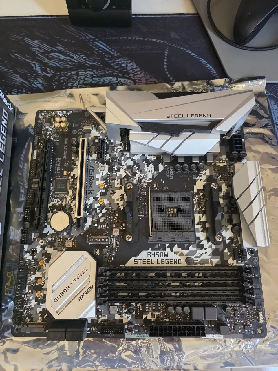 Placa-mãe Asrock B450M Steel Legend AM4 - Foto 2