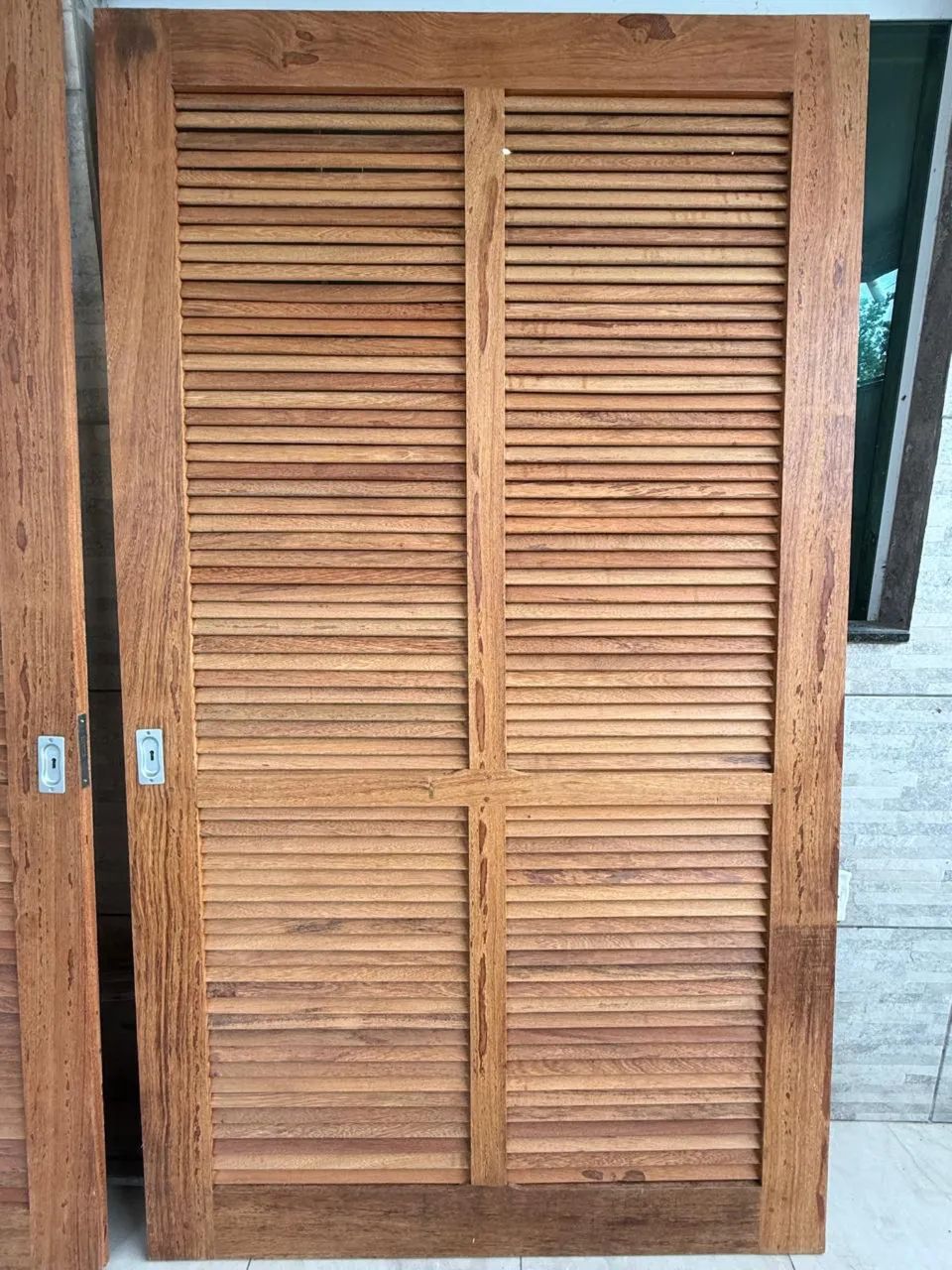2 portas de madeira novas  - Foto 3